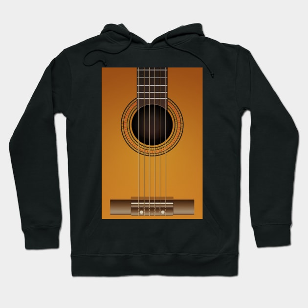 classical guitar Hoodie by psychoshadow